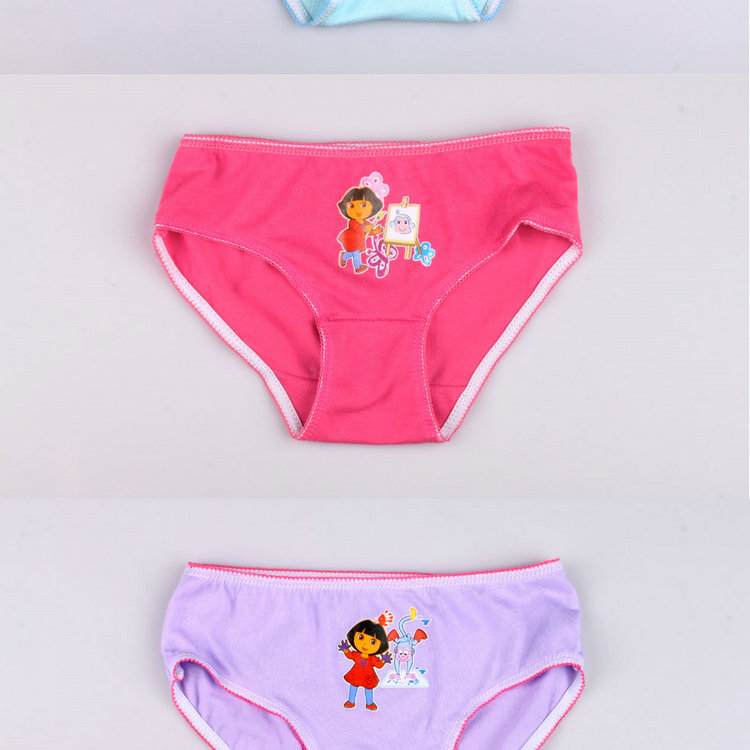 Mawcha 柔软舒适纯棉DORA印花女童<em>内裤</em>女童