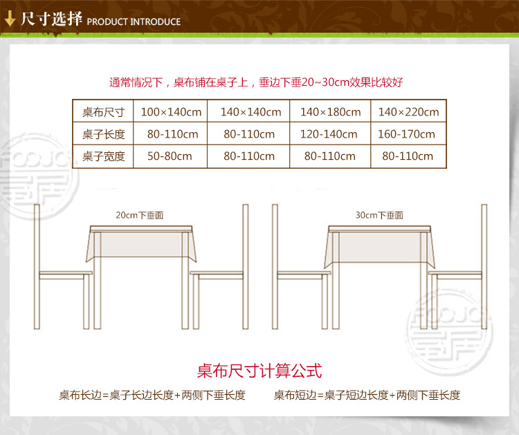 
                                                            富居 餐桌布 苏格兰风情花色布艺盖件罩件 黛叶 140*220cm                