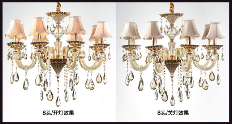 奥朵 欧式吊灯 水晶吊灯大厅复式楼客厅大吊灯具10684 CL10683--84CM