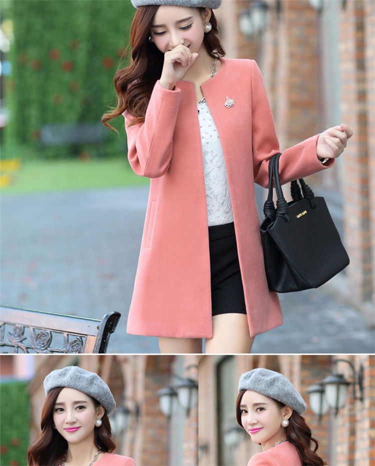 Gigi Lai following 2015, No. early winter coats? New Gross Korean version of large numbers of women in the long winter coats)? female cardigan windbreaker pink S picture, prices, brand platters! The elections are supplied in the national character of distribution, so action, buy now enjoy more preferential! As soon as possible.