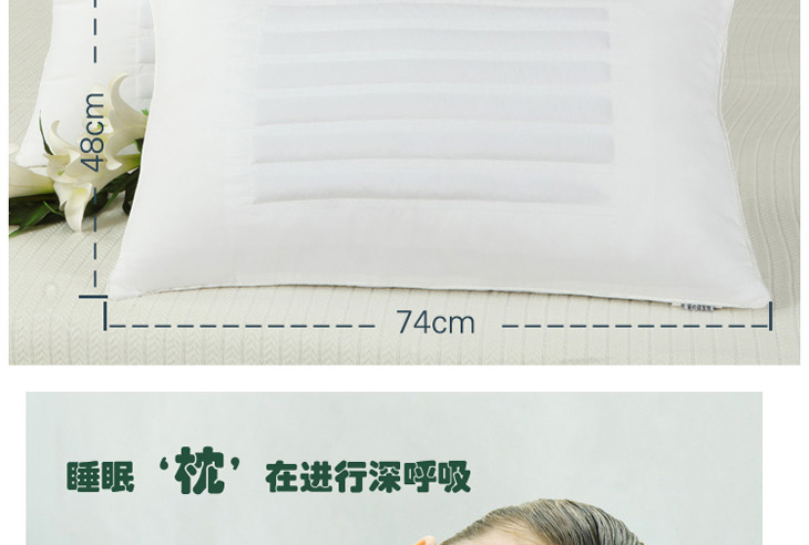 爱之语（ILML）枕头枕芯枕 劲椎枕决明子舒康两用枕单人单个装 48*74cm
