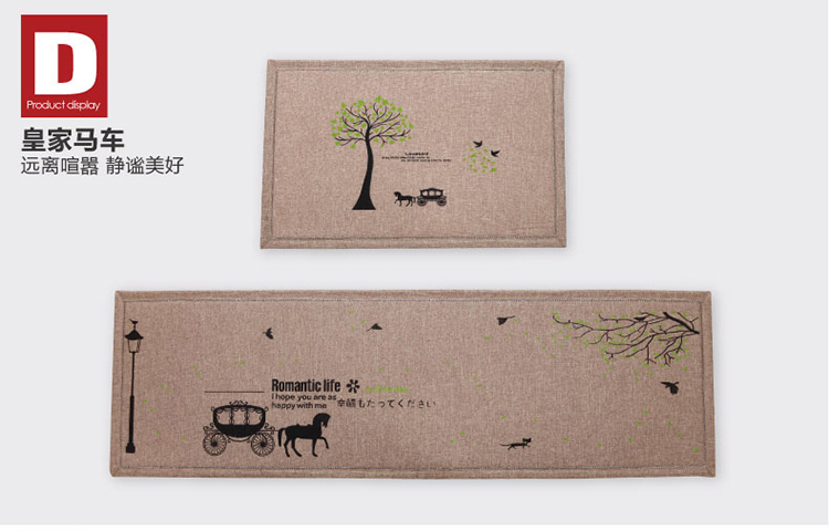 半岛良品玄关进门口入户地垫门垫门厅卧室脚垫子厨房防滑吸水地毯 韩国情侣 50cm*160cm
