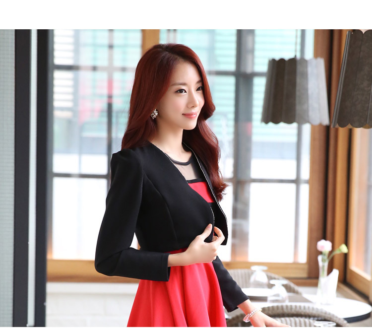 C.o.d. 2015 T-shirt + red petticoat stylish casual temperament long-sleeved video thin two kits dresses larger dress pack (Addition of diamond ornaments) black waistcoat + red petticoat XXXL picture, prices, brand platters! The elections are supplied in the national character of distribution, so action, buy now enjoy more preferential! As soon as possible.