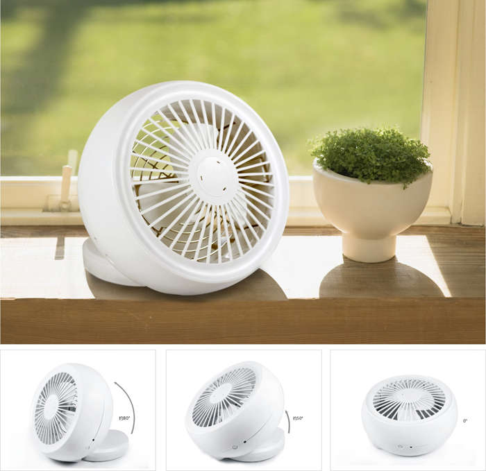 果珈 创意小型USB 电池两用迷你风扇 电风扇 