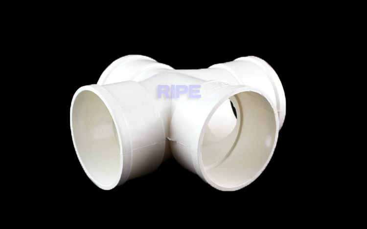 锐普 PVC排水平面四通 50 75 110 PVC排水管