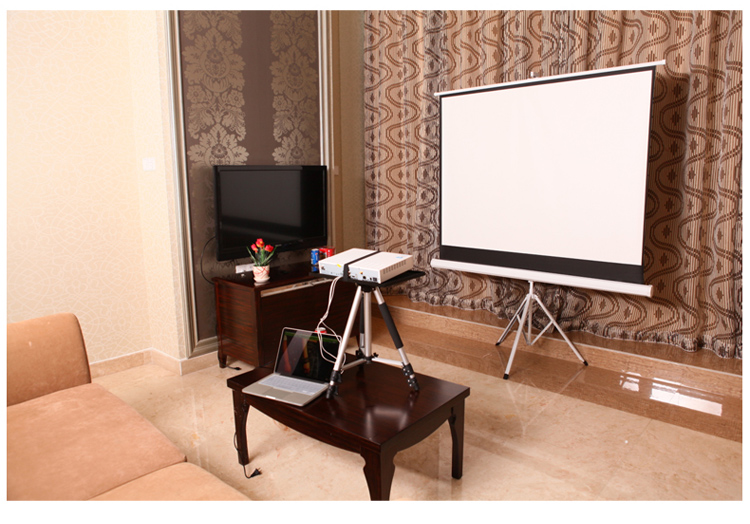 艾瑞克斯投影仪幕布 投影机支架幕72\/84\/100寸