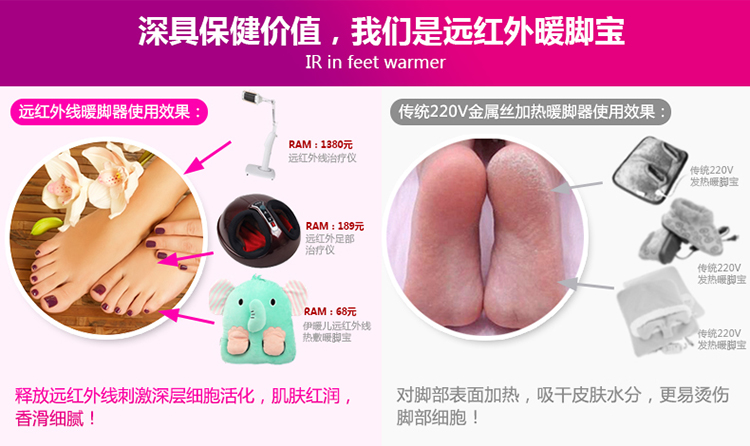伊暖儿插电暖脚宝 电暖鞋 发热垫USB暖脚器拖鞋 卡通暖手宝可拆洗 宠爱版粉色阿狸