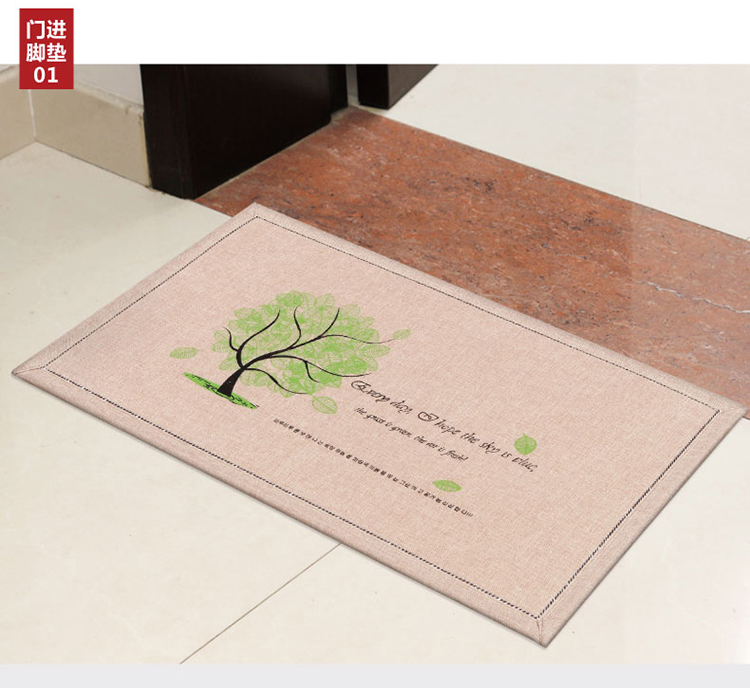 半岛良品玄关进门口入户地垫门垫门厅卧室脚垫子厨房防滑吸水地毯 韩国情侣 50cm*160cm