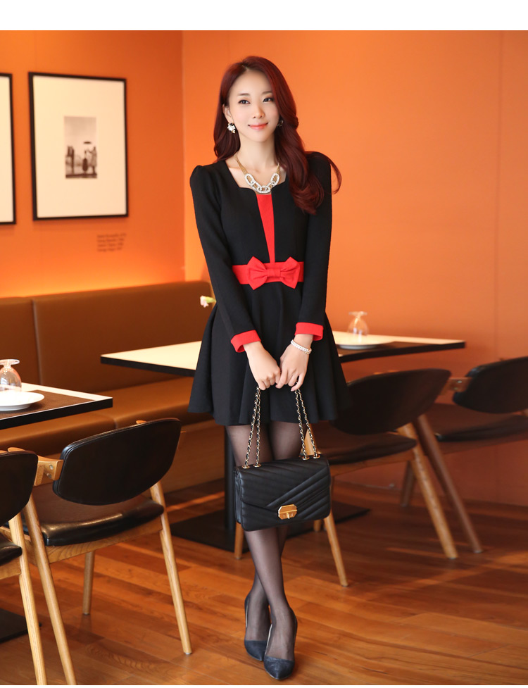 C.o.d. 2015 Summer new stylish look elegant Sau San long-sleeved auspicious spell large apron skirt in the skirt thick MM larger dress black XXL picture, prices, brand platters! The elections are supplied in the national character of distribution, so action, buy now enjoy more preferential! As soon as possible.