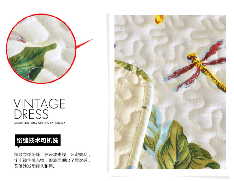 
                                        美美爱  四季款 双面欧式防滑沙发垫布艺坐垫沙发巾罩套 莱茵双面 110*180cm                