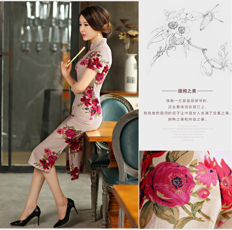 Mr Ronald, Retro improvements ILELIN2015 cotton linen national wind in Long of the forklift truck qipao Linen Dress qipao arts of the Republic of Korea Air-dress if blue S picture, prices, brand platters! The elections are supplied in the national character of distribution, so action, buy now enjoy more preferential! As soon as possible.