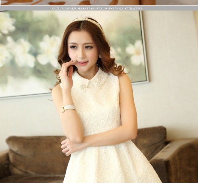 According to Chi-sun 2015 spring new Korean Beauty sleeveless bridesmaid dress dresses shaggy skirt-white pictures, price, brand platters! Elections are good character, the national distribution, so why buy now enjoy more preferential! Health