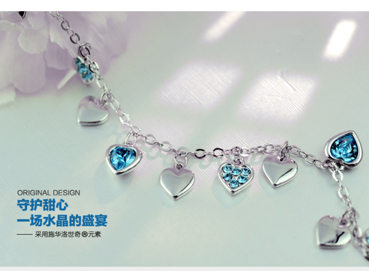 Mbox手链 <em>女款</em> 采用<em>施华洛世奇</em>水晶 韩版<em>手镯</em>