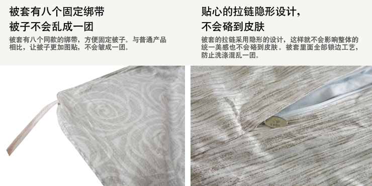 
                                                            圣安贝 纯棉斜纹被罩全棉高支密被套单件 黑色时尚 被套180*215                