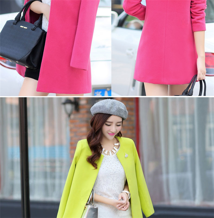 Gigi Lai following 2015, No. early winter coats? New Gross Korean version of large numbers of women in the long winter coats)? female cardigan windbreaker pink S picture, prices, brand platters! The elections are supplied in the national character of distribution, so action, buy now enjoy more preferential! As soon as possible.