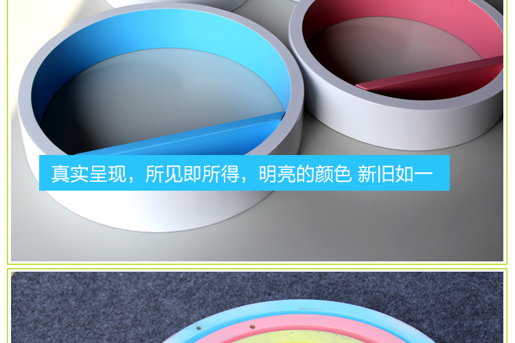
                                        波密兔 圆形展柜壁挂电视背景墙装饰墙壁架创意隔板置物架照片相框墙上置物架 白色                