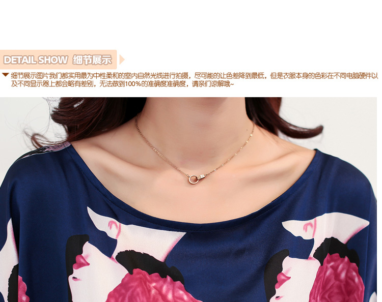曼斯丽谷 休闲套装女2015秋季新款长袖OL气质修身时尚印花职业装正装裤休闲裤长裤女 藏青美人头 L