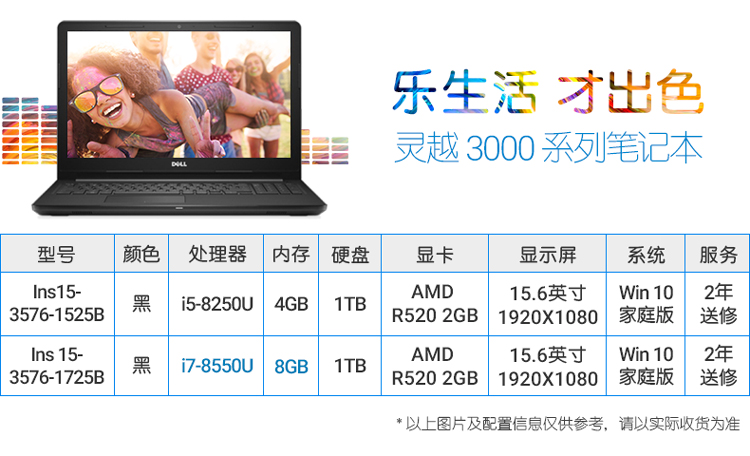 戴尔(dell) 灵越3000 3576 15.