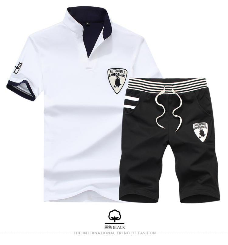 摩天人<em>男士夏装7分</em>中裤七分<em>马裤</em>休闲套装男装