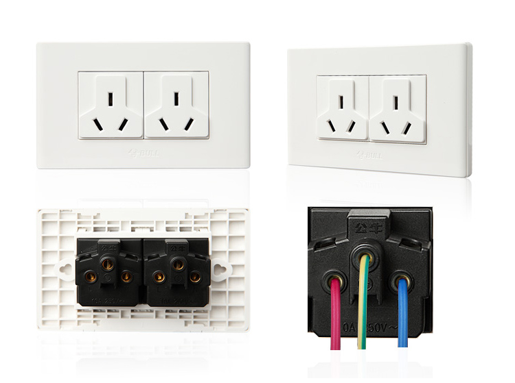 公牛墙壁开关插座面板 118开关插座多功能三三