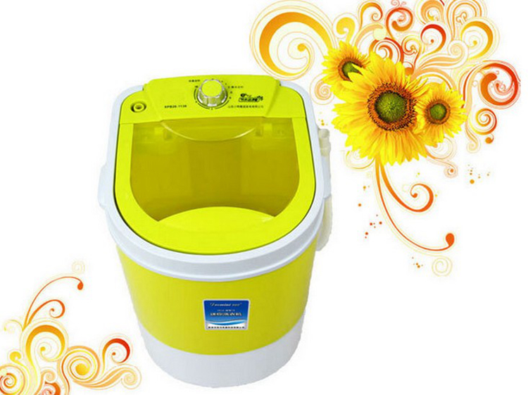 迷你洗衣机小型 洗脱带甩干强动力半自动洗脱