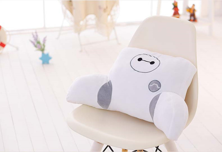 超能陆战队Baymax 大白毛绒公仔大白腰枕办公室靠垫卡通U型护颈枕 颈枕