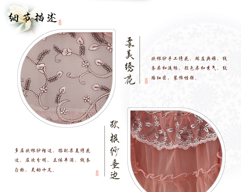 
                                        【3件7折】庄媛家居 电视机罩 布艺蕾丝电视机套子 防尘罩 流星花园 60英寸                