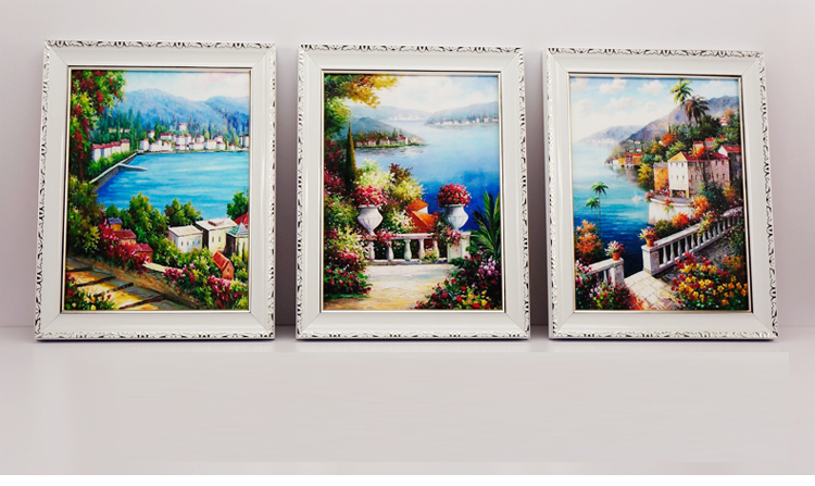 森图亚 客厅装饰画沙发背景墙画现代简约有框画玄关壁画卧室餐厅挂画 STA-11 E 50*60