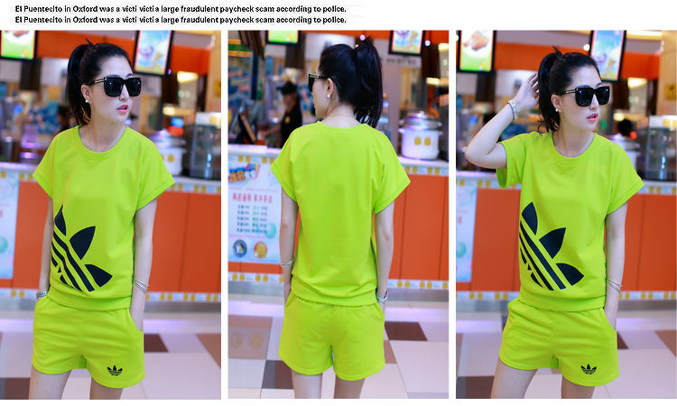 2015 PDQC new summer Korean sport Leisure package shorts two piece loose T shirts uniforms female black XL pictures, price, brand platters! Elections are good character, the national distribution, so why buy now enjoy more preferential! Health