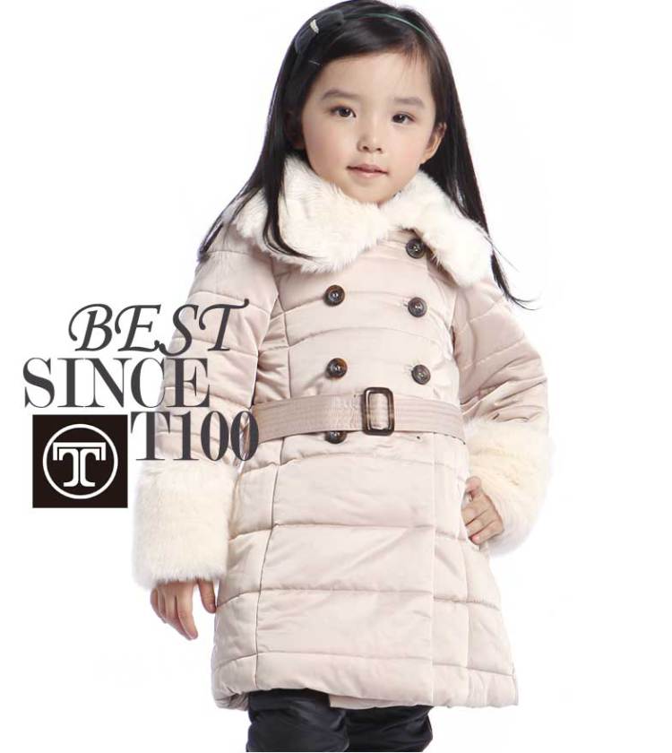 T100<em>亲子装</em>母女装<em>冬装</em>长款<em>棉外套</em>新年装E43