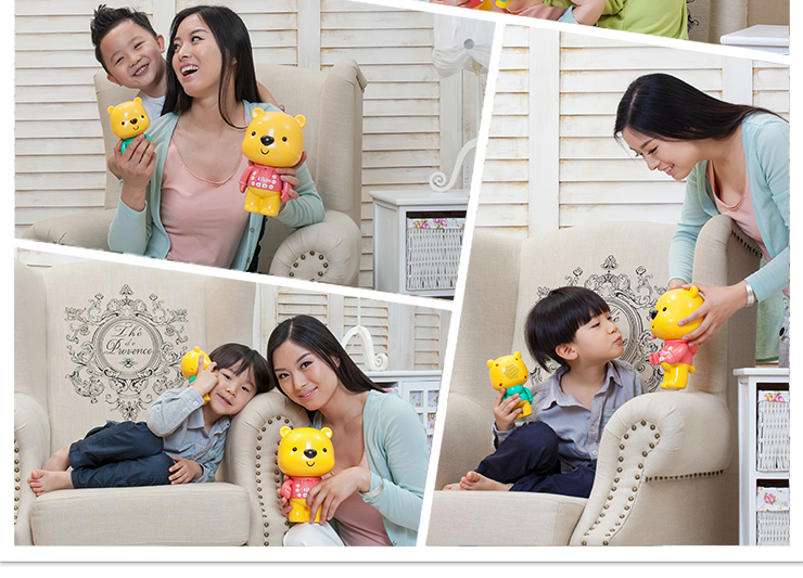 优彼官方正品店 优彼亲子熊三代二代 小熊优比