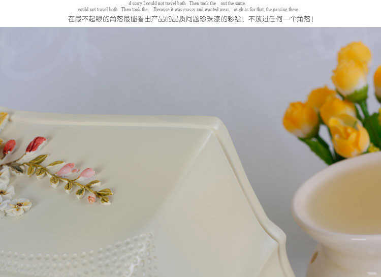 好心艺  欧式纸巾盒 创意家居摆件 客厅餐厅精致抽纸盒 居家生活备品 玫瑰花纸巾抽
