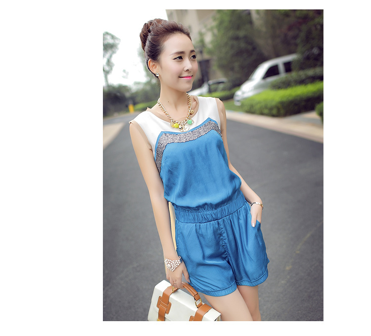2014夏季女装新款<em>连衣裤</em>连身<em>短裤韩版</em>显瘦时