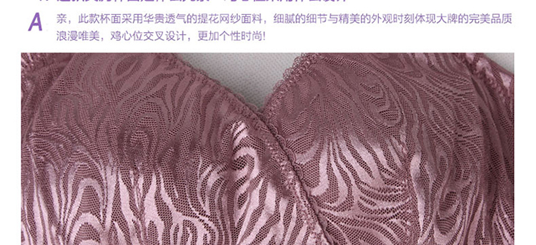 仙子宜岱女式内衣无钢圈<em>文胸</em>聚拢舒适<em>ABC</em>杯