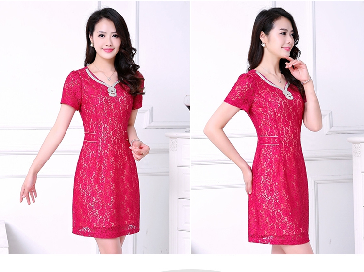 2015 summer new, larger female Korean fashion beauty graphics thin V short-sleeved lace cheongsam dress dresses, older women with new blue XXL recommendations 120 - 130 Jack pictures, price, brand platters! Elections are good character, the national distribution, so why buy now enjoy more preferential! Health