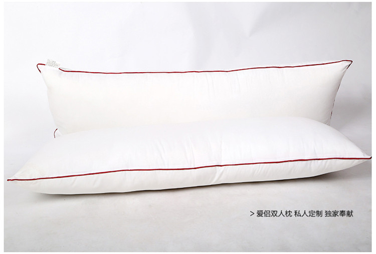 
                                        欧莉斯（olies）水洗长枕头双人枕1.2/1.5/1.8米情侣双人枕头枕芯 长枕芯+婉君枕套1.5米                