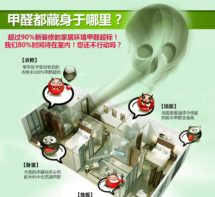 
                                        【京东超市】卫家光触媒甲醛清除剂强力型室内去除甲醛净化剂新房家具装修除味剂                