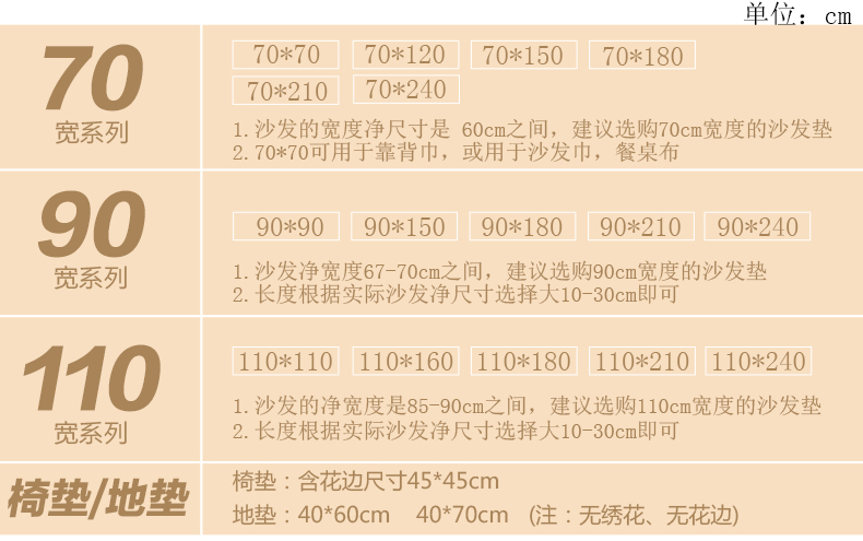 
                                                            【3件7折】木儿家居 毛绒沙发垫套装沙发巾沙发垫冬季 y冬日恋歌浅绿 90+15cm花边*90cm(1片装)                