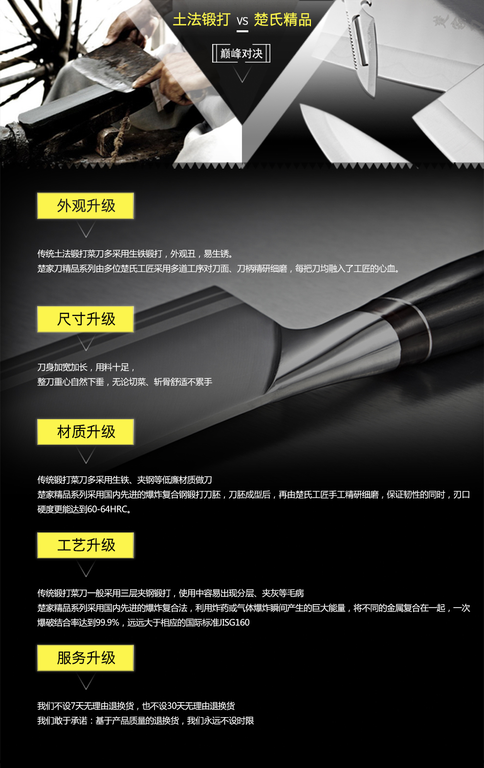 
                                        楚家刀（chujiadao） 楚家刀菜刀 厨房砍骨刀 斩骨刀 排骨猪脚剁骨刀 不锈钢刀具                