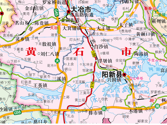 [bf]湖北省地图-新版-芦仲进-中国地图出版社图片
