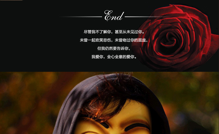 仕彩 珍藏版电影主题面具 V字仇杀树脂面具v字面具仇杀队面具 白色