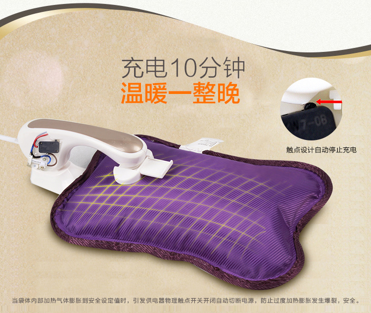 
                                        爱尚品 电热水袋暖宫腰带女 充电式暖手宝电暖水袋护腰已注水毛绒套防爆热宝护腰 小灰兔                