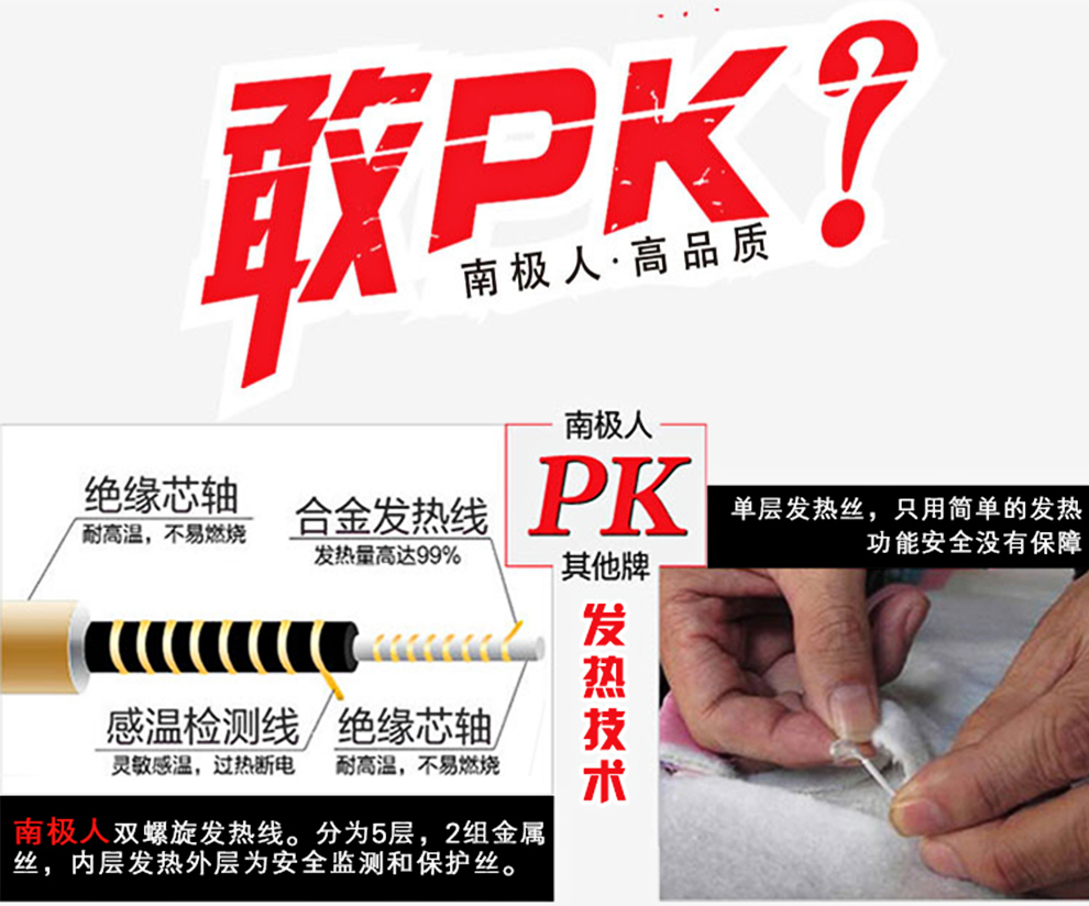 南极人电热毯微电脑智能电褥子双人双控手动自动安全调温