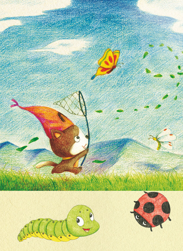 涂涂猫的彩色铅笔简笔画:动物城堡(修订版) 9787115411082 人民邮电