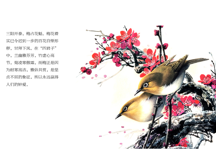 钻石画十字绣客厅新款钻石十字绣钻石绣卧室5d钻石画满钻砖石点钻石画梅兰竹菊十字绣梅花大幅 100*40cm魔方圆钻满钻升级版26切面更闪亮