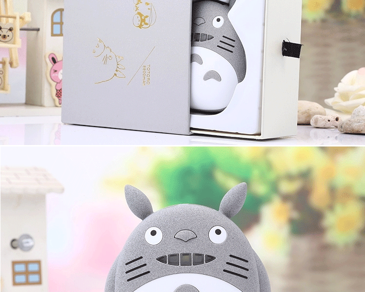 微品多创意卡通龙猫充电宝 手机通用移动电源 苹果小米12000毫安 灰色