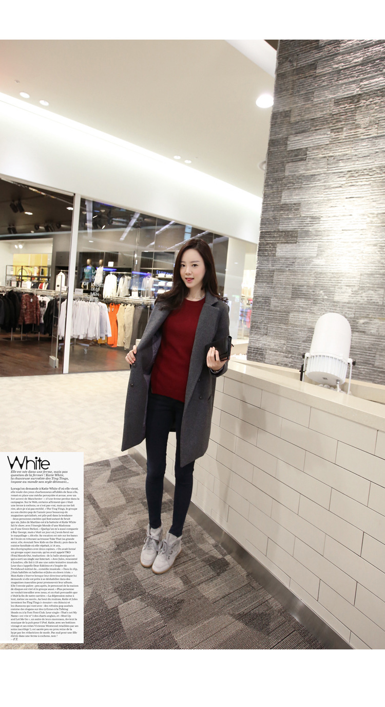 Princess Returning Pearl 2015 Autumn and Winter Palace New Women's Korea version with a straight loose in a simple long thick hair a windbreaker overcoat suit gray M picture, prices, brand platters! The elections are supplied in the national character of distribution, so action, buy now enjoy more preferential! As soon as possible.