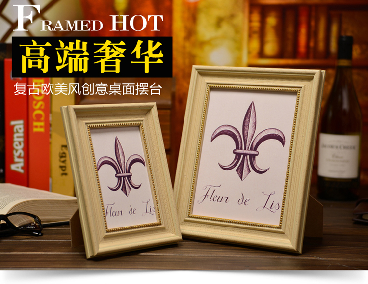 岱岳相框摆台 组合相架 画框 相片框 结婚照简约艺术 写真照片框 古咖色 大12寸