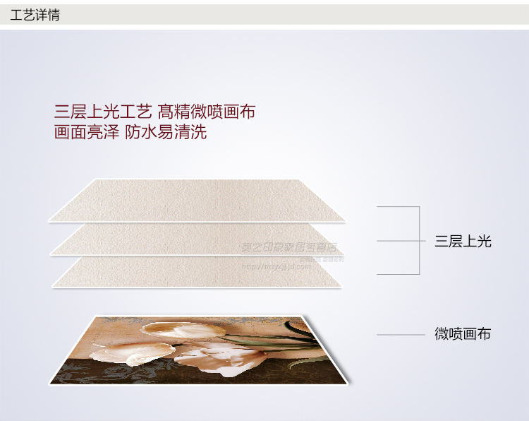 
                                        凝美 客厅装饰画 现代欧式实木有框画卧室壁画沙发墙画书房餐厅三联玄关艺术挂画电表箱画 三联组合配枣红框 75*75cm 实木有框画35mm厚                