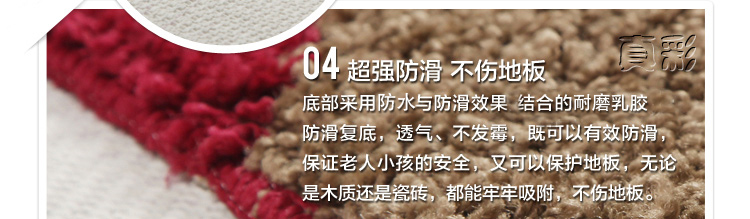 真彩 门垫入户地垫脚垫 弯头纱纤维门厅门口防滑脚踏蹭土垫 红绿2大花 60x90cm